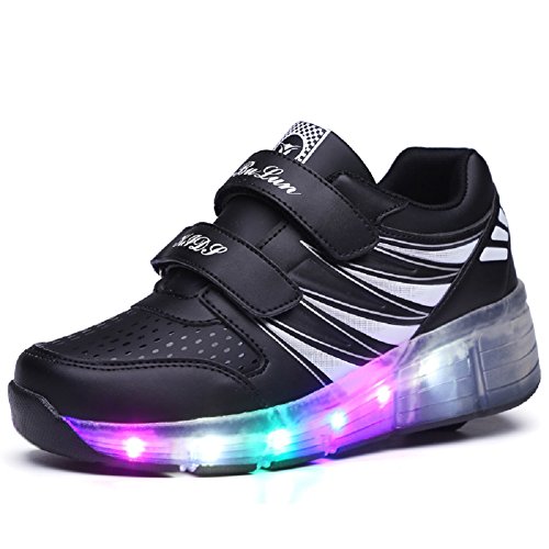 Led Luces Zapatos con Ruedas para Pequeños Niños y Niña Automática Calzado de Skateboarding Deportes de Exterior Patines en Línea Brillante Mutilsport Aire Libre y Deporte Gimnasia Running Zapatillas