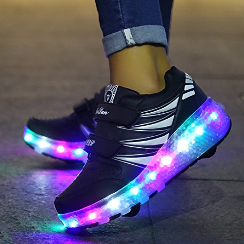 Led Luces Zapatos con Ruedas para Pequeños Niños y Niña Automática Calzado de Skateboarding Deportes de Exterior Patines en Línea Brillante Mutilsport Aire Libre y Deporte Gimnasia Running Zapatillas