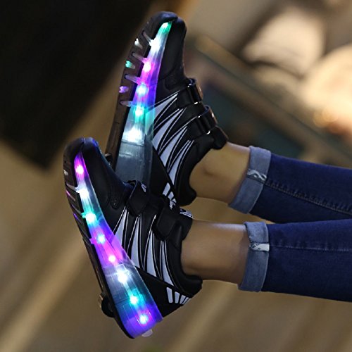 Led Luces Zapatos con Ruedas para Pequeños Niños y Niña Automática Calzado de Skateboarding Deportes de Exterior Patines en Línea Brillante Mutilsport Aire Libre y Deporte Gimnasia Running Zapatillas