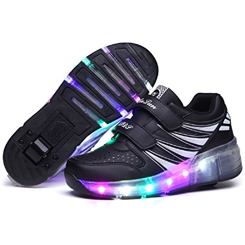 Led Luces Zapatos con Ruedas para Pequeños Niños y Niña Automática Calzado de Skateboarding Deportes de Exterior Patines en Línea Brillante Mutilsport Aire Libre y Deporte Gimnasia Running Zapatillas