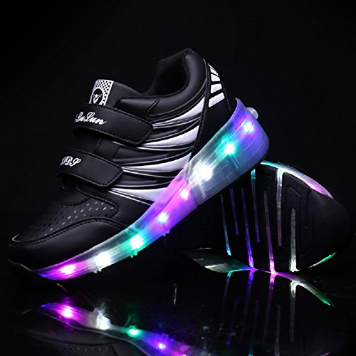 Led Luces Zapatos con Ruedas para Pequeños Niños y Niña Automática Calzado de Skateboarding Deportes de Exterior Patines en Línea Brillante Mutilsport Aire Libre y Deporte Gimnasia Running Zapatillas