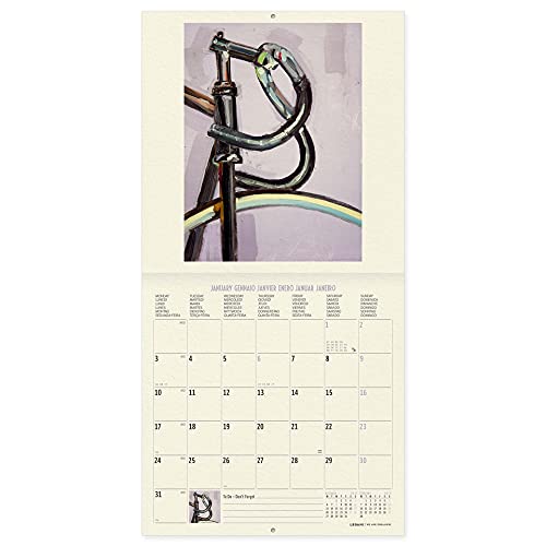 Legami - Calendario de pared 2022, 18 x 18 cm, Bike Art