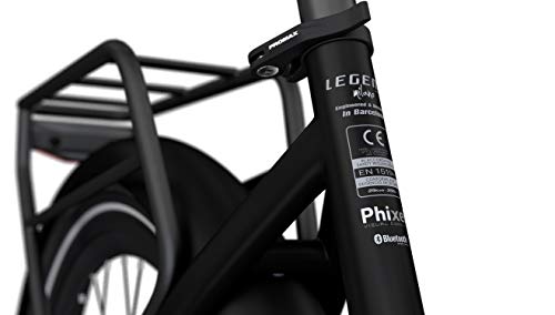 Legend Milano Bicicleta Eléctrica Urbana Smart eBike Ruedas de 26 Pulgadas, Frenos de Disco Hidráulicos, Batería 36V 10.4Ah Panasonic (374.4Wh), Autonomía hasta 80km, Negro Onyx