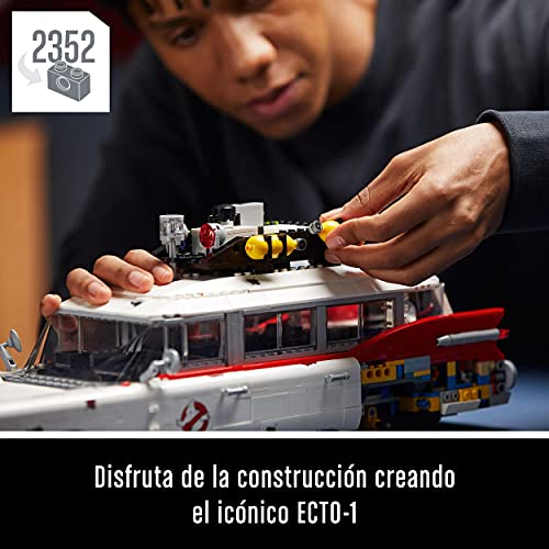 LEGO 10274 Creator ECTO-1 de los Cazafantasmas, Maqueta Grande de Coche de Ghostbusters, Modelo de Coleccionista para Adultos