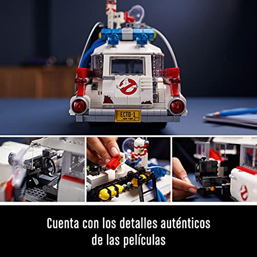 LEGO 10274 Creator ECTO-1 de los Cazafantasmas, Maqueta Grande de Coche de Ghostbusters, Modelo de Coleccionista para Adultos