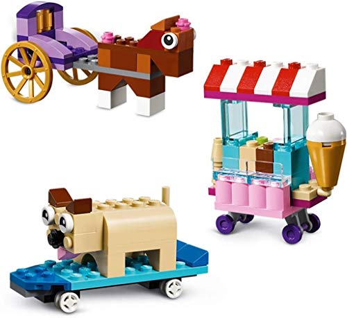 LEGO 10715 Classic Ladrillos sobre Ruedas, Juego de Construcción Educativo y Divertido para Niñas y Niños