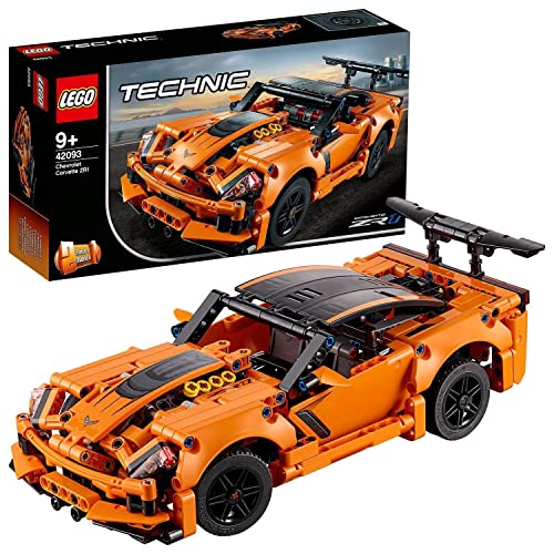 LEGO 42093 Technic Chevrolet Corvette ZR 1 Modelo de Coche de Carreras 2 en 1, Juguete de Construcción para Niños a Partir de 9 años