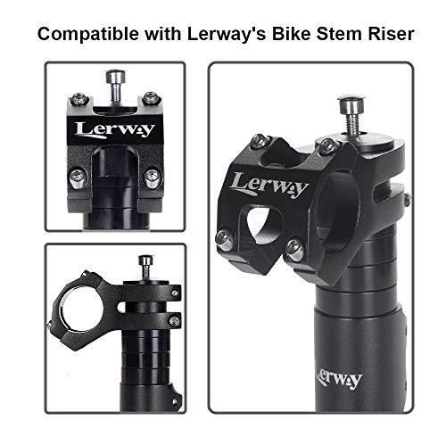 LERWAY 31.8mm MTB Potencia Manillar de Bicicleta, Corto Vástago de Manillar para Bici Ciclismo, Adaptador para Manubrio de Bicicleta Potencias para Bicicleta De Montaña, Bicicleta de Carretera