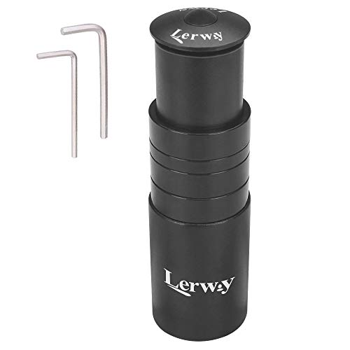 LERWAY Elevador Manillar Bicicleta, MTB Potencia Manillar, Elevador Tija Manillar de Bici, Vástago Horquilla de Extensor Adaptador Negro, 1-1/8" 28.6mm por Ciclismo Bicicleta de Montaña Carretera Bici