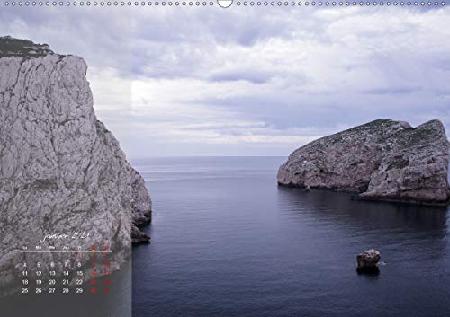 Les mémoires violettes de la mer (Premium, hochwertiger DIN A2 Wandkalender 2021, Kunstdruck in Hochglanz): Paysages de rêve à Capo Caccia en Sardaigne (Calendrier mensuel, 14 Pages )