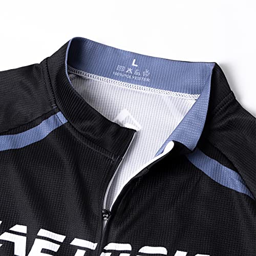 Letook Maillots Ciclismo Hombre Traje Bicicleta Maillots Ciclismo+Pantalones Cortos 3D Gel Acolchado Transpirable (Gris, M)