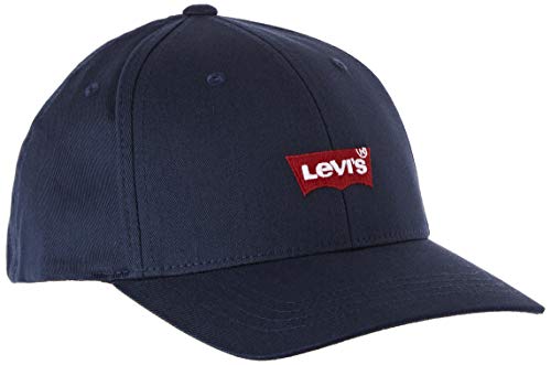 LEVIS FOOTWEAR AND ACCESSORIES Mid Batwing Flexfit Gorra, Azul (Navy Blue 17), Talla única (Talla del fabricante: UN) para Hombre