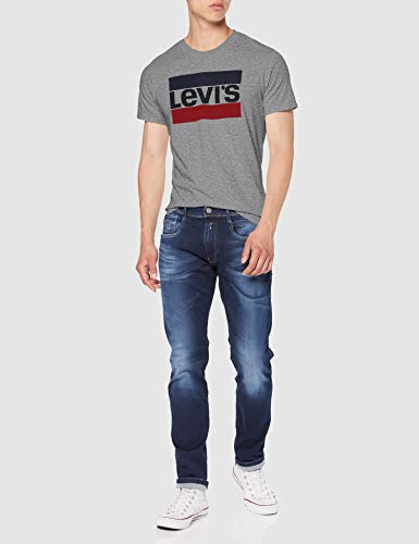 Levi's Graphic Camiseta, 84 Sportswear Logo Grey Midtone Grey Htr, L para Hombre