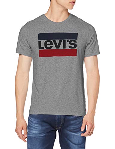 Levi's Graphic Camiseta, 84 Sportswear Logo Grey Midtone Grey Htr, L para Hombre