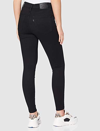 Levi's Mile High Super Skinny Vaqueros, Negro (Black Galaxy), 34W / 30L para Mujer