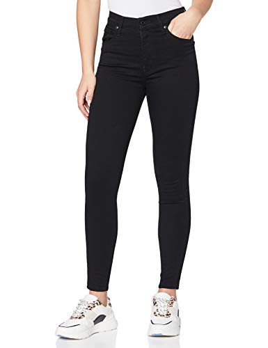 Levi's Mile High Super Skinny Vaqueros, Negro (Black Galaxy), 34W / 30L para Mujer