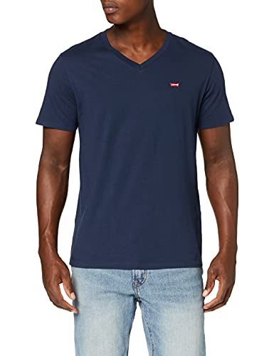 Levi's Orig Hm Vneck Camiseta, Blue (Dress Blues 0002), Medium para Hombre