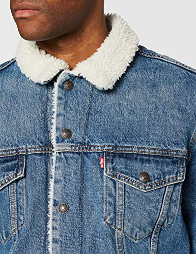 Levi's Type 3 Chaqueta de Camionero, Fable Sherpa Trucker, L para Hombre