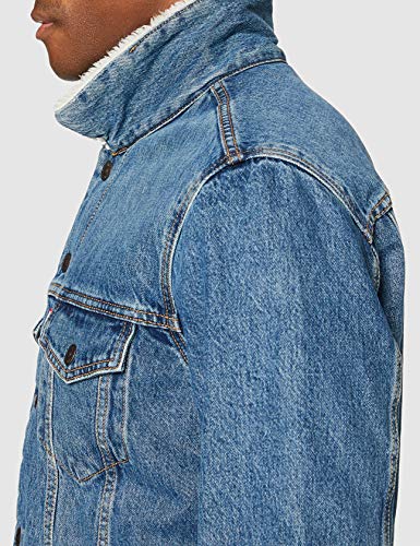 Levi's Type 3 Chaqueta de Camionero, Fable Sherpa Trucker, L para Hombre