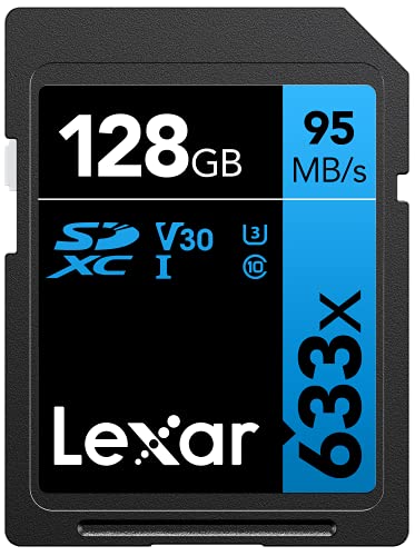 Lexar Professional 633x - Tarjeta de memoria de 128 GB (SDXC, UHS-I)