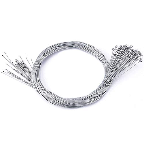 Lezed Cable de Freno de Bicicleta montaña de Carretera Cable Alambre Interior de Freno Bicicleta Freno Trasero Alambre Bicycle Brake Cable Bicycle Braking 1,75M 1,4mm 20pzs