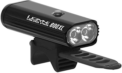 Lezyne Micro 800xl Pro - Iluminación para Bicicleta o Bicicleta de montaña (Recargable, USB, Unisex, Talla única), Color Negro
