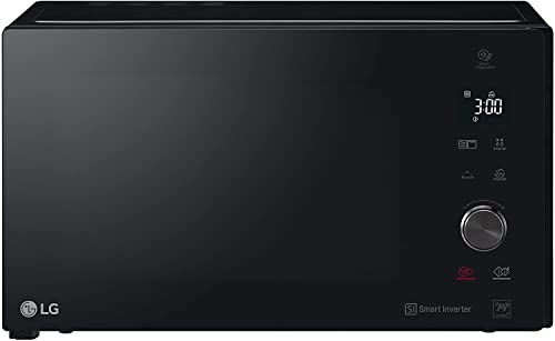 LG MH7265DPS Microondas Grill 2 en 1, 1200W, 32 L, Display LED, Plato interior 360 mm, Color Negro, 30.8cm (alto) x 54.4cm (ancho) x 45.8cm (profundo)
