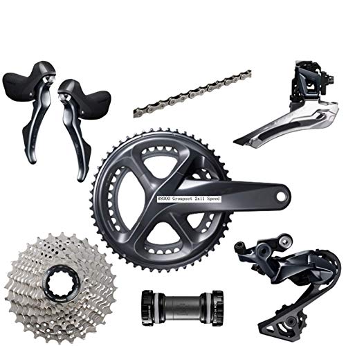 LHHZDH Soporte inferior para bicicleta R8000 Groupset ULTEGRA R8000 6800 Groupset Derailleurs Road Bicicleta 50-34 52-36 53-39T 11-25T 11-28T 170mm 172,5mm para Shi-ma-no (tamaño: 50 34T 1700) MM 34T)