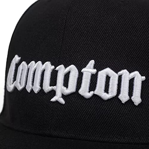 Lianaic Gorras De Hombre Gorra de béisbol Bordada Compton de Moda, Gorras Snapback de algodón Hip Hop para Hombres y Mujeres, Sombrero para el Sol al Aire Libre, Sombreros Casuales