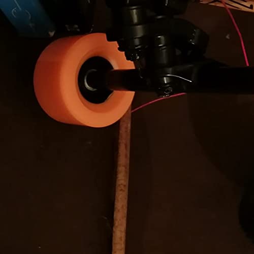 LIBAISI 1 unids 90mm Patinete eléctrico PU Ruedas con Engranaje E-Skateboard Wheels Longboard Wheels Durness 90x52mm Pieza de patinetas ( Color : Orange )