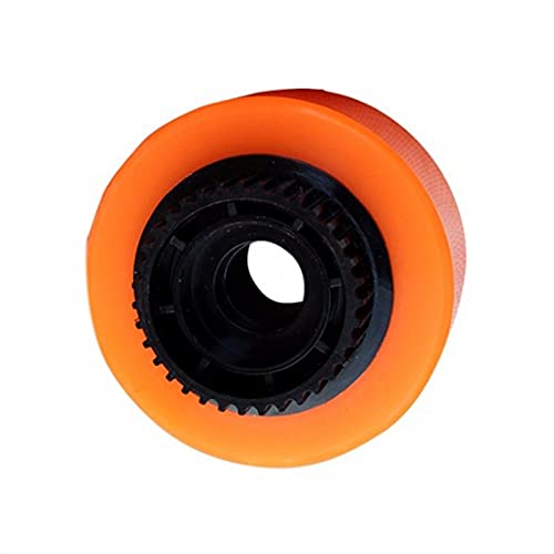 LIBAISI 1set 90mm Patinete eléctrico PU Ruedas con Engranaje E-Skateboard Wheels Longboard Wheels Shr78a Dureza 90x52mm Pieza de patinetas ( Color : Orange )