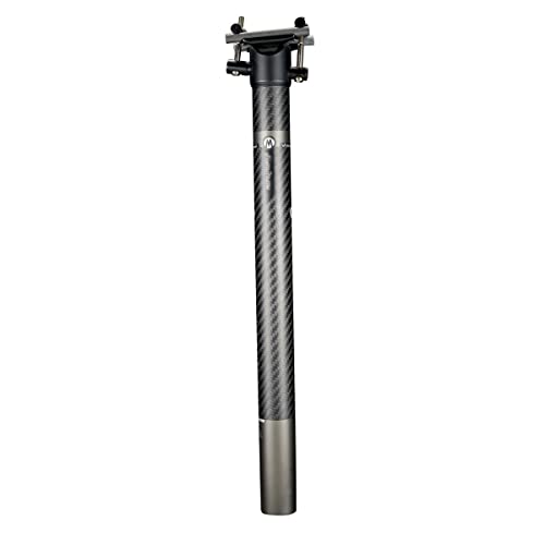 Lijincheng Partes de la Bicicleta Fibra de Carbono Ultraligero Sillín de Asiento de montaña Bicicleta de montaña Balance Rod 3K Targa (Color : Black, Size : 316 * 400mm)