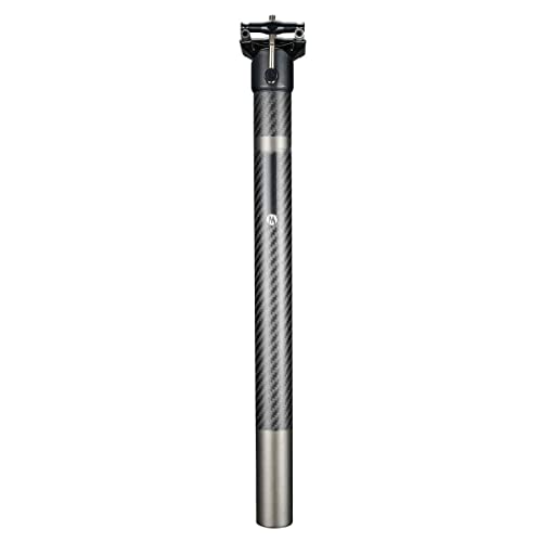 Lijincheng Partes de la Bicicleta Fibra de Carbono Ultraligero Sillín de Asiento de montaña Bicicleta de montaña Balance Rod 3K Targa (Color : Black, Size : 316 * 400mm)