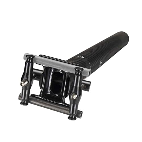 Lijincheng Partes de la Bicicleta Fibra de Carbono Ultraligero Sillín de Asiento de montaña Bicicleta de montaña Balance Rod 3K Targa (Color : Black, Size : 316 * 400mm)