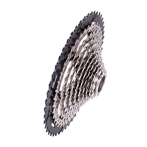 Lijincheng Ruedas Libres 12 velocidades MTB 10-50T L Micro Spline Cassette Mountain Bike M6100 12S Cassette 12V K7 Sprocket Fit para MS Hub Body M7100 M8100 (Color : MS 12s 10 50 Silver)