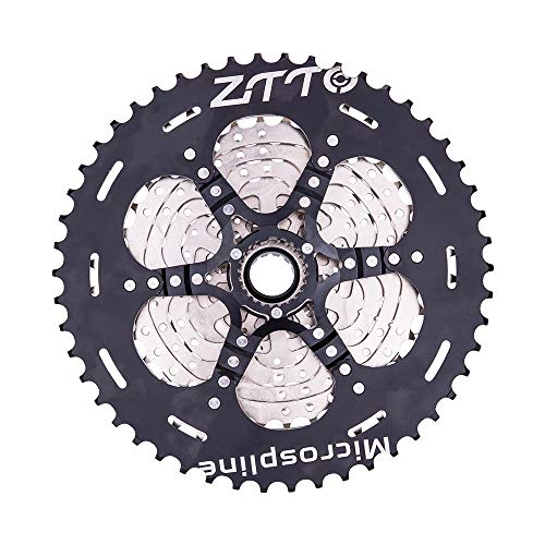 Lijincheng Ruedas Libres 12 velocidades MTB 10-50T L Micro Spline Cassette Mountain Bike M6100 12S Cassette 12V K7 Sprocket Fit para MS Hub Body M7100 M8100 (Color : MS 12s 10 50 Silver)