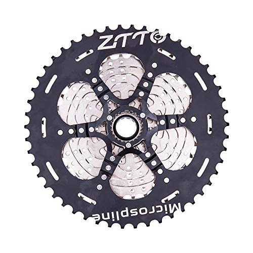 Lijincheng Ruedas Libres 12 velocidades MTB 10-50T L Micro Spline Cassette Mountain Bike M6100 12S Cassette 12V K7 Sprocket Fit para MS Hub Body M7100 M8100 (Color : MS 12s 10 50 Silver)