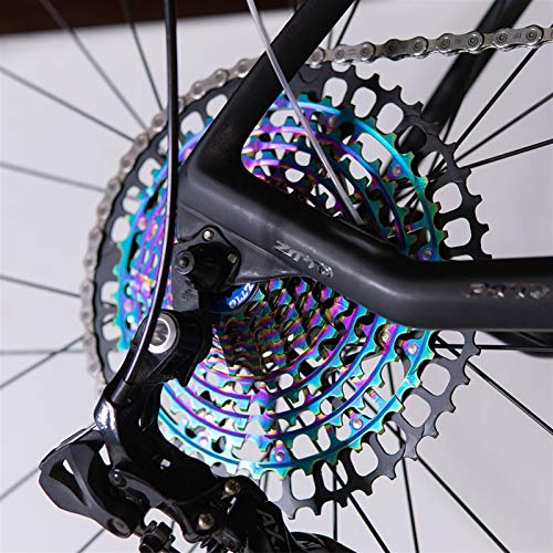 Lijincheng Ruedas Libres MTB 12 Velocidad ULT HG CASSETE Ultimate 12S 11-50T CASSETE Ultralight Steel Mountain Bike 12V K7 Sprocket para NX GX Eagle R8000 (Color : HG 12s 11 50 ULT BLK)