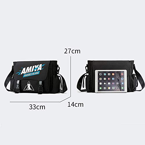 Lili Tomorrow's Ark Game Messenger Bag Casual Messenger Bag Canvas Shoulder Bag Estudiante School Bag Tablet Computer Bag,F-Pendant*1