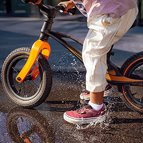 LIONELO Bart Bicicleta sin Pedales de 2 años hasta 30kg, Cuadro de magnesio, al Estilo Deportivo, Ruedas 12", Altura de Manillar y sillín Regulable, Muy Robusta y Ligera (Negro, Bart Air)