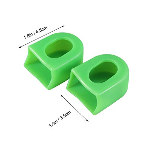 LIOOBO 8Pcs Bicis Universales Botas de Manivela Protectores Bicicleta Manivela Brazo Cubre Piezas de Repuesto a Prueba de Polvo para Bicicletas de Montaña Bicicletas de Carretera MTB (Verde)