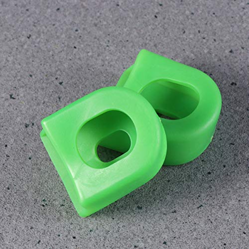 LIOOBO 8Pcs Bicis Universales Botas de Manivela Protectores Bicicleta Manivela Brazo Cubre Piezas de Repuesto a Prueba de Polvo para Bicicletas de Montaña Bicicletas de Carretera MTB (Verde)