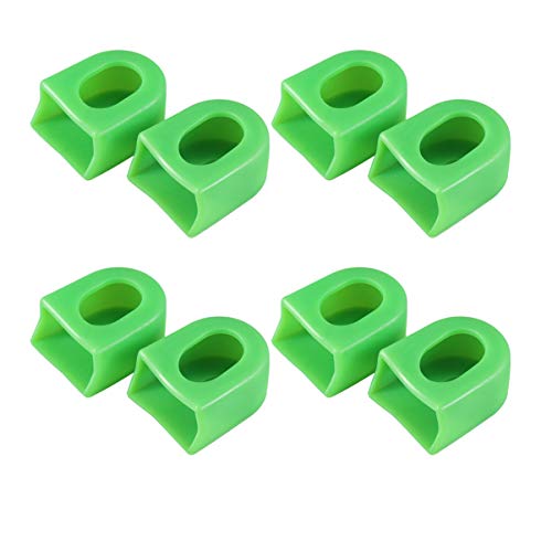 LIOOBO 8Pcs Bicis Universales Botas de Manivela Protectores Bicicleta Manivela Brazo Cubre Piezas de Repuesto a Prueba de Polvo para Bicicletas de Montaña Bicicletas de Carretera MTB (Verde)