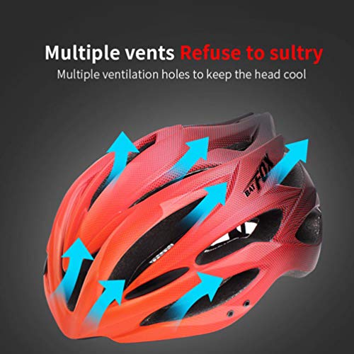 LIOOBO Casco de Bicicleta para Adultos Casco de Bicicleta de Carretera MTB Ajustable Ligero con Luces Traseras de Señal de Giro para Mujeres Y Hombres