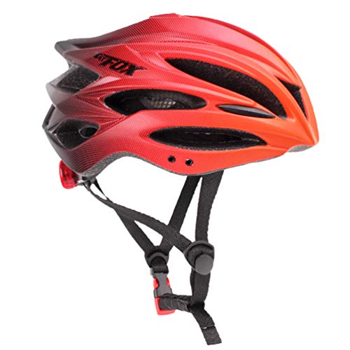 LIOOBO Casco de Bicicleta para Adultos Casco de Bicicleta de Carretera MTB Ajustable Ligero con Luces Traseras de Señal de Giro para Mujeres Y Hombres