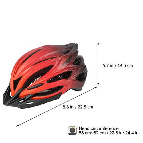 LIOOBO Casco de Bicicleta para Adultos Casco de Bicicleta de Carretera MTB Ajustable Ligero con Luces Traseras de Señal de Giro para Mujeres Y Hombres