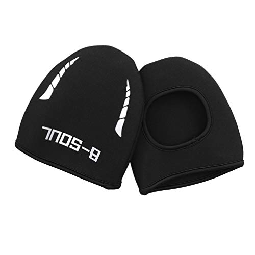 LIOOBO Un Par de Fundas para Los Dedos del Calzado Calentadores de Calzado de Ciclismo a Prueba de Viento (Negro)