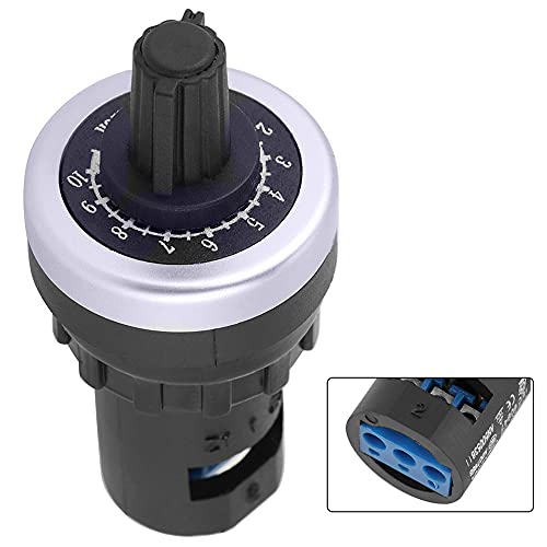 Litensh LA42DWQ 22mm 10k gobernador potenciómetro rotativo Pot inversor resistencia variable velocidad potenciómetro interruptor, 10 K ohmios