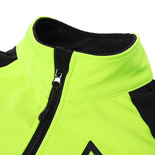 Lixada Chaqueta de Ciclismo para Hombre Impermeable, Resistente Al Viento y Cálida, Polar, Bicicleta de Montaña, Ropa de Ciclismo, Chaqueta de Otoño e Invierno para Correr