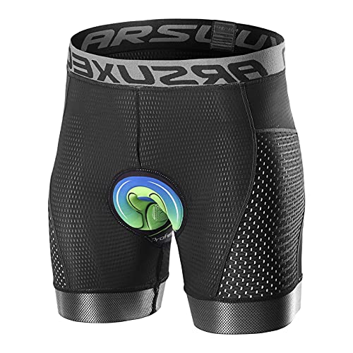 Lixada Ciclismo Ropa interior acolchada 5D Gel acolchado Pantalones cortos de bicicleta de secado rápido antideslizante MTB bicicleta Riding Shorts